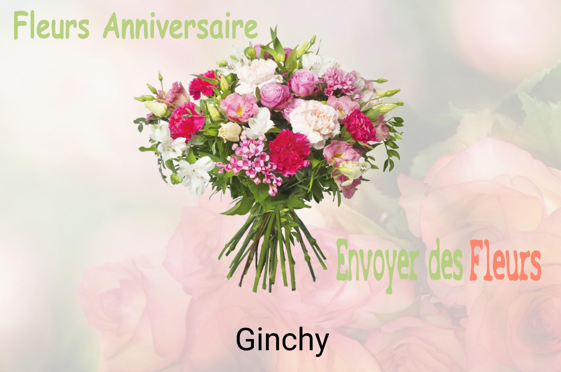 Bouquet de fleurs d’anniversaire livré à Ginchy