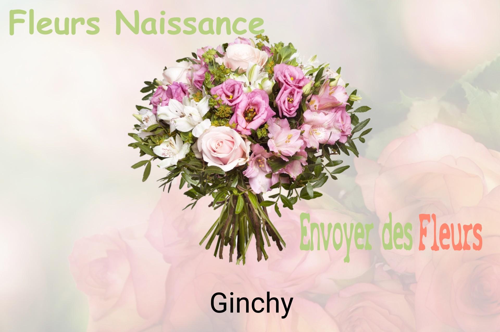 Bouquet de fleurs de naissance livré à Ginchy